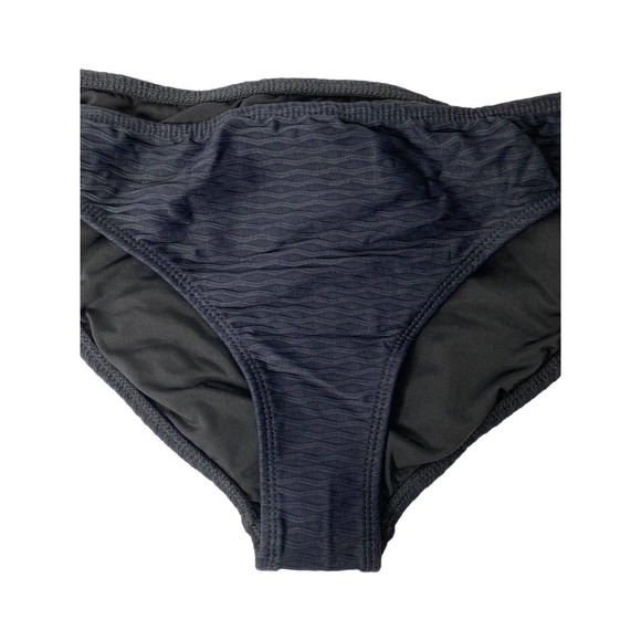 NWT Shoshanna Womens Classic Bikini Bottoms Size Large Textured Ribbed Black‎ - Picture 6 of 10
